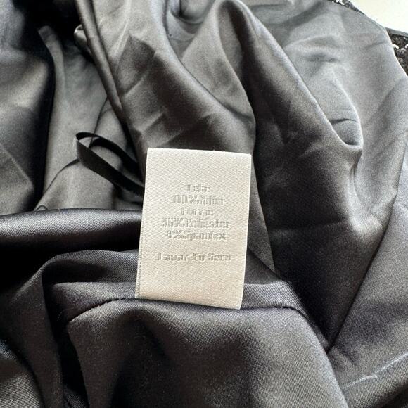 Pearl Georgina Chapman of Marchesa | Black Sequin Trapeze Mini Dress - Picture 8 of 8